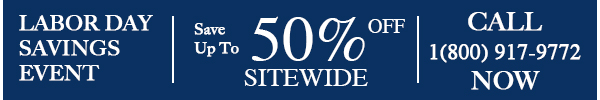 Labor Day Savings! Up to 50% off!
